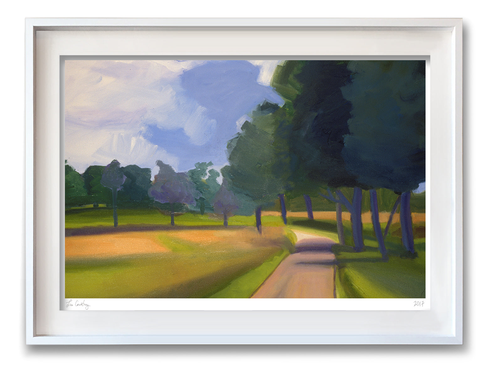 Expressionist painting of Appleton Farm. Archival Fine Art Print.